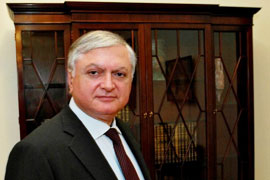 Edward Nalbandian invites Erdogan to visit Armenia on 24 April 2015