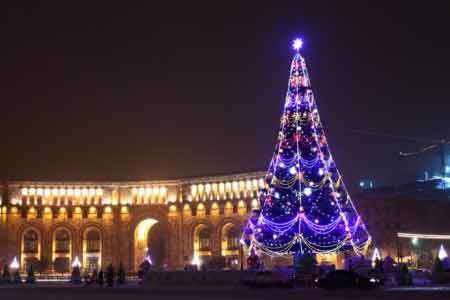 This year, a surprise is waiting for citizens and guests of Yerevan: On Republic Square will set in new decorative Christmas tree