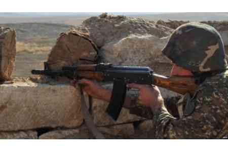 Enemy forces fired at positions of RA Armed Forces in direction of Jill and Paruyr Sevak