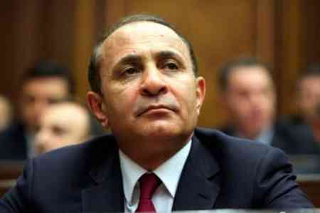 Hovik Abrahamyan is accused of abuse of official powers and illegal entrepreneurship