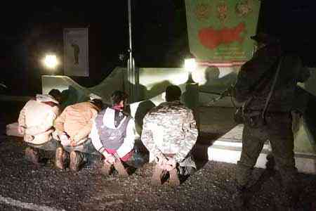 Four Indians were detained by Russian border guards while attempting to illegally cross Armenian-Turkish border