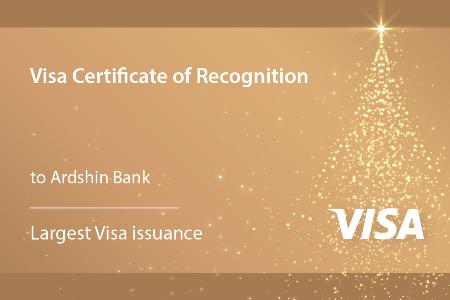 Международная платежная система Visa признала Ардшинбанк самым крупным эмитентом ее карт в Армении.