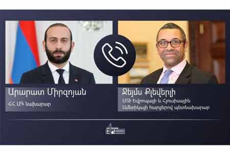 Главы МИД Армении и Великобритании обсудили текущую ситуацию с безопасностью на Южном Кавказе