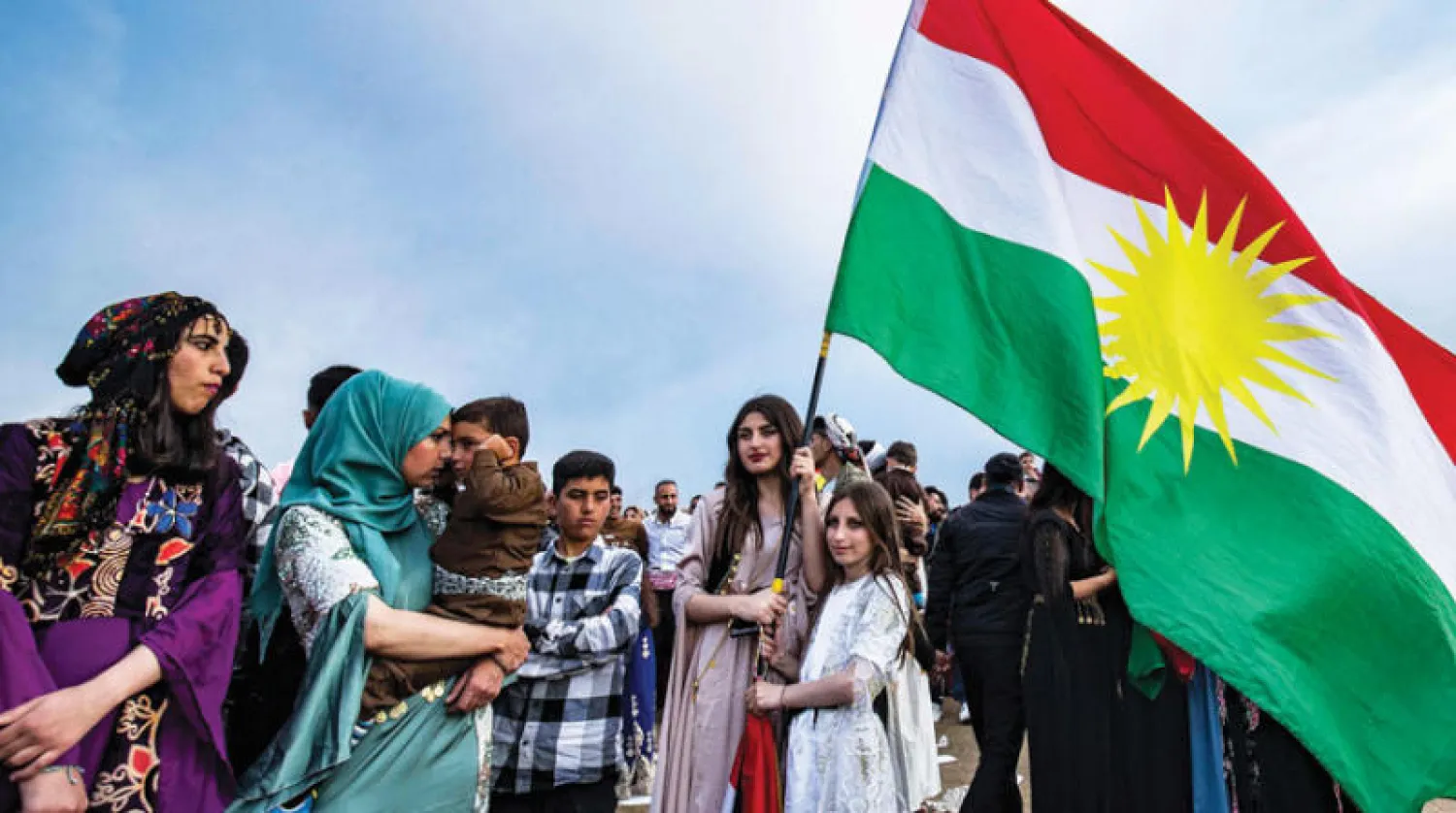  Kurdish community in Armenia protests outside  UN office in Yerevan  over persecution of Kurds in Syria
