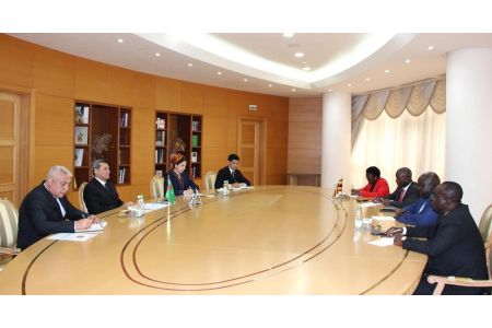 Meeting held at the MFA of Turkmenistan with the Minister of State for Foreign Affairs of the Republic of Uganda