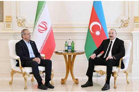 Իրանի նախագահը Ադրբեջանի նախագահի հետ քննարկել է Մերձավոր Արևելքում ստեղծված իրավիճակը
